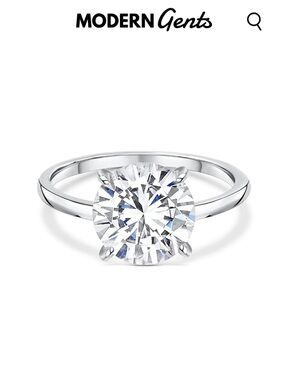 💍 Modern Gents Women's 3 Carat The Chelsea Ring